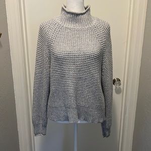 American Eagle Dreamspun mock neck gray sweater